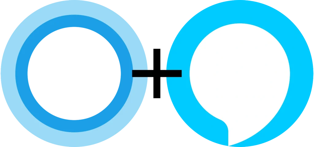 Logotipo-Cortana-y-alexa-servicios-informaticos-okpc-barcelona
