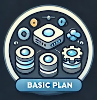 icono de plan basico ofrecido por OKPC Barcelona de Hosting Servicio IT para startups.