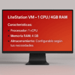 LiteStation VirtualMachine – 1 CPU / 4GB RAM (Alquiler)
