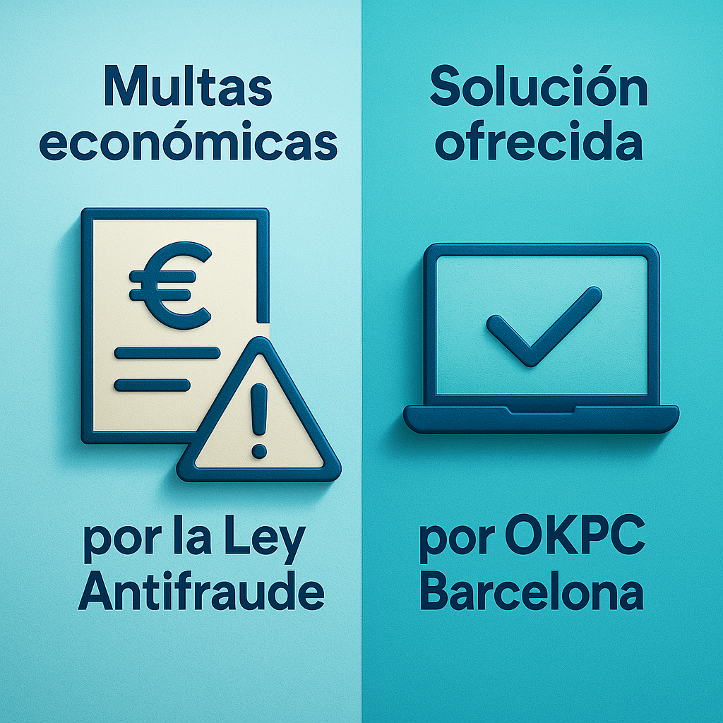 Solucion de la Ley Antifraude gracias a OKPC Barcelona, Servicios IT Barcelona-Vallès