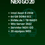 Nexineo Go20 Server – solución centralizada para 20 estaciones virtuales