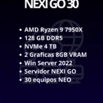 Nexineo Go30 Server – solucion centralizada para 30 estaciones virtuales