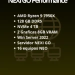 Nexineo GoPerformance – solucion centralizada para 16 estaciones virtuales exigentes